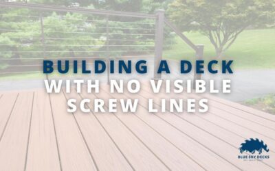 Building a Deck With No Visible Screw Lines