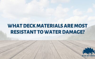 What deck materials are most resistant to water damage?