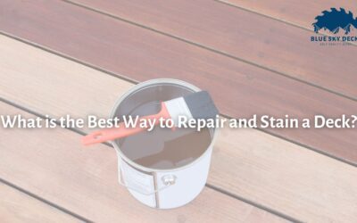 What is the Best Way to Repair and Stain a Deck?
